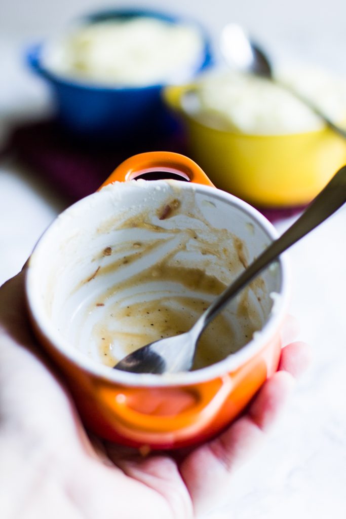 Individual servings of Brisket Shepherd's Pie are perfect for freezing! Small and filling and ready to pop out for an easy dinner on a busy weeknight. Freezes for up to 2 months.