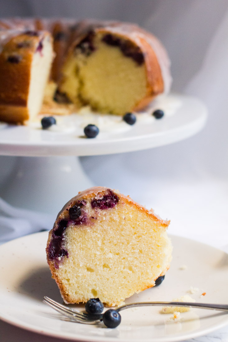 This lemon blueberry pound cake is a dense, perfect from scratch recipe - tasty all year round!
