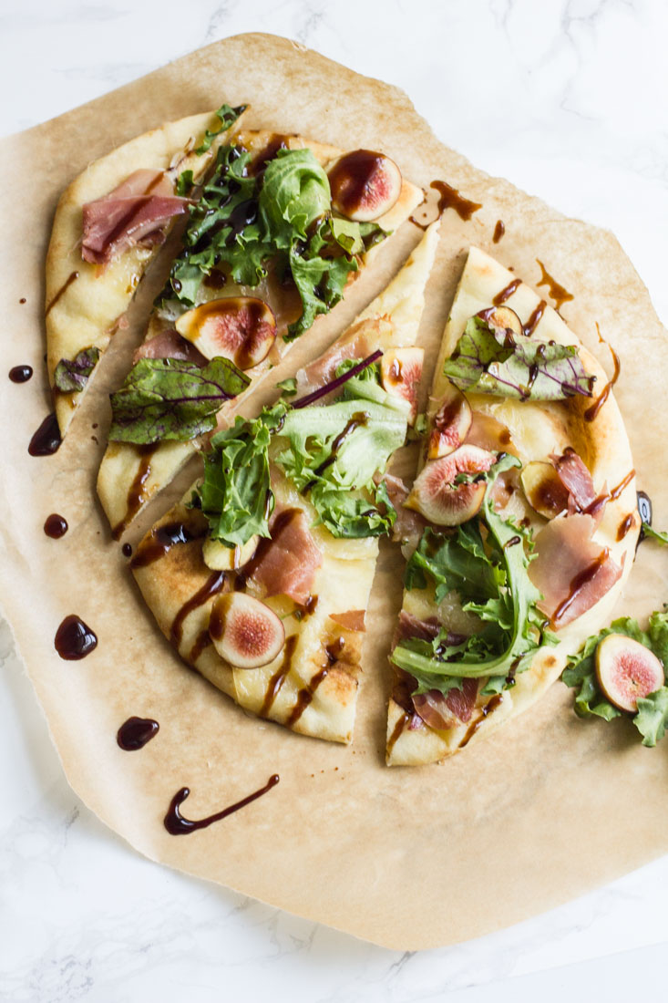 This Brie, Fig & Prosciutto Pizza has earthy, sweet, salty and cheesy flavors in every bite. It makes the perfect lunch or light dinner.
