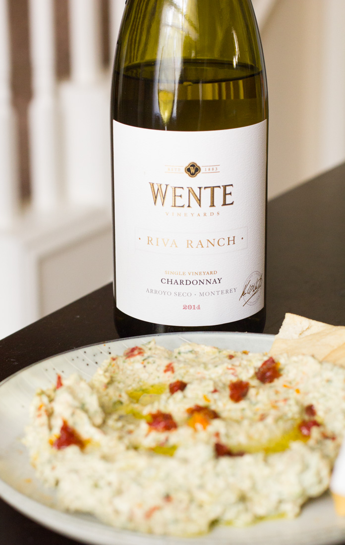 This whipped feta dip with spinach and sundried tomatoes is the perfect party dip for a small or large gathering and pairs wonderfully with a glass of white wine.