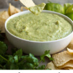 Tomatillos and avocados create this creamy, smooth salsa verde. It has a completely unique (and addicting!) taste that's found in many restaurants throughout Texas.