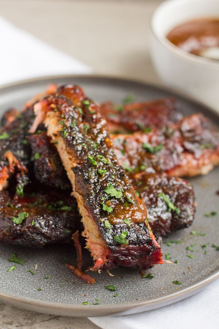 pork ribs on a plate