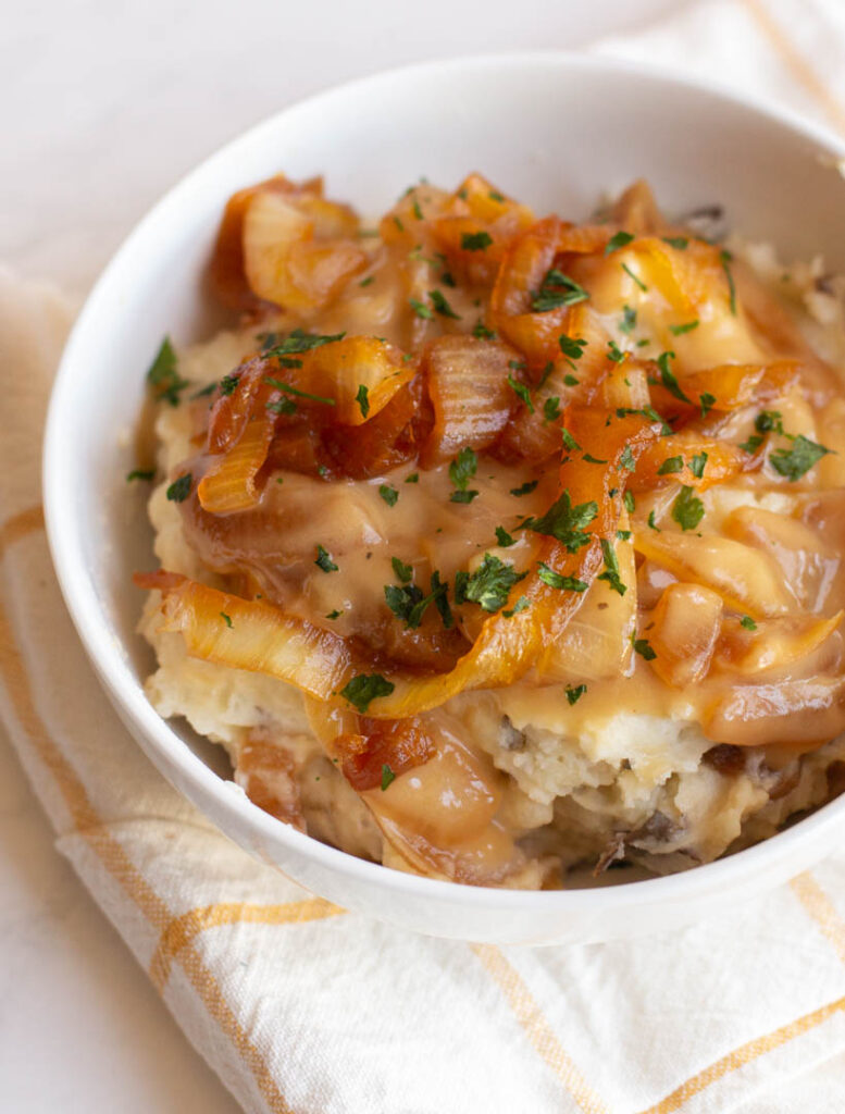 instant pot caramelized onion mashed potatoes