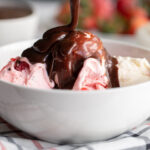 A super easy hot fudge sauce recipe that comes together in just a few minutes. Rich, chocolaty and perfect over a bowl of your favorite ice cream!