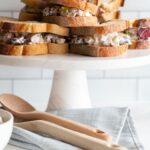 Cherry Chicken Salad is the perfect combination of cherries, chicken, pecans, celery and a creamy, tangy sauce. It's a fantastic summer party recipe for feeding big crowds! #ad