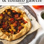 #AD This Italian sausage and tomato galette uses impossible meat and other vegan ingredients to make a totally plant-based meal. It's packed full of flavor and perfect for brunch, lunch or dinner. #Safeway