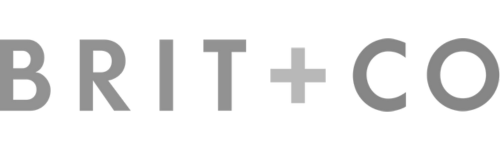 brit + co logo in greyscale